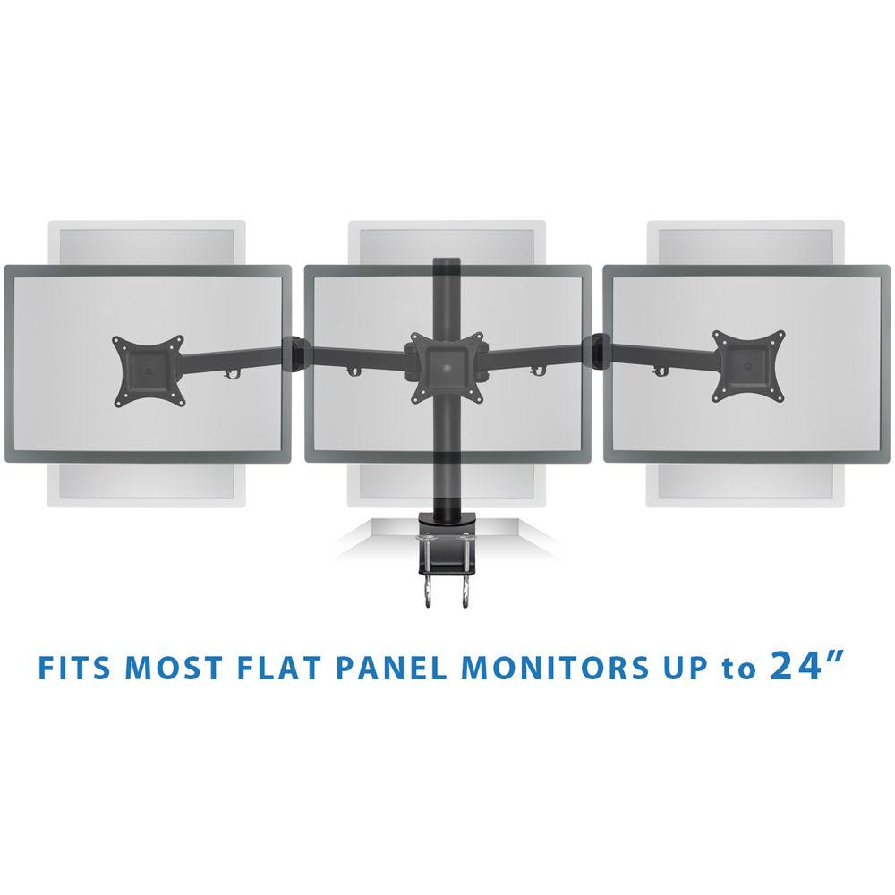 Mount-It! Triple-Arm Articulating Computer Monitor Desk Mount
