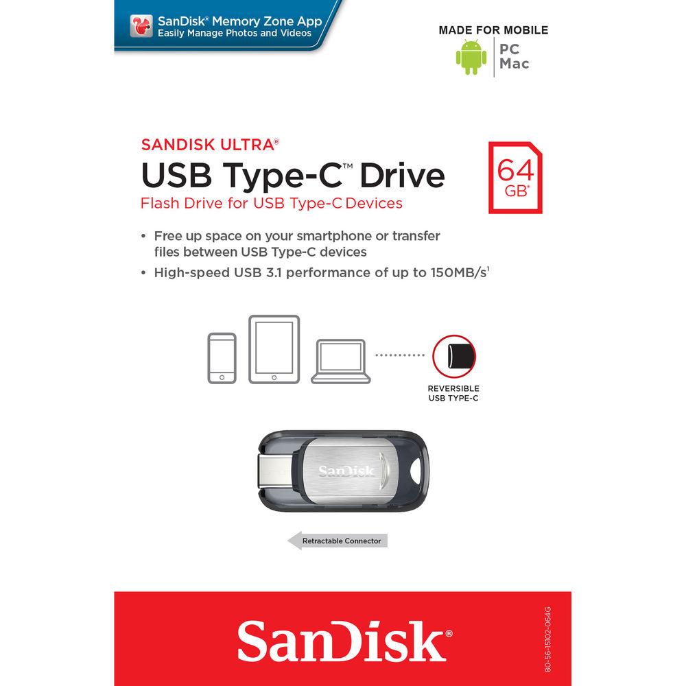 SanDisk 64GB Ultra USB Type-C Flash Drive