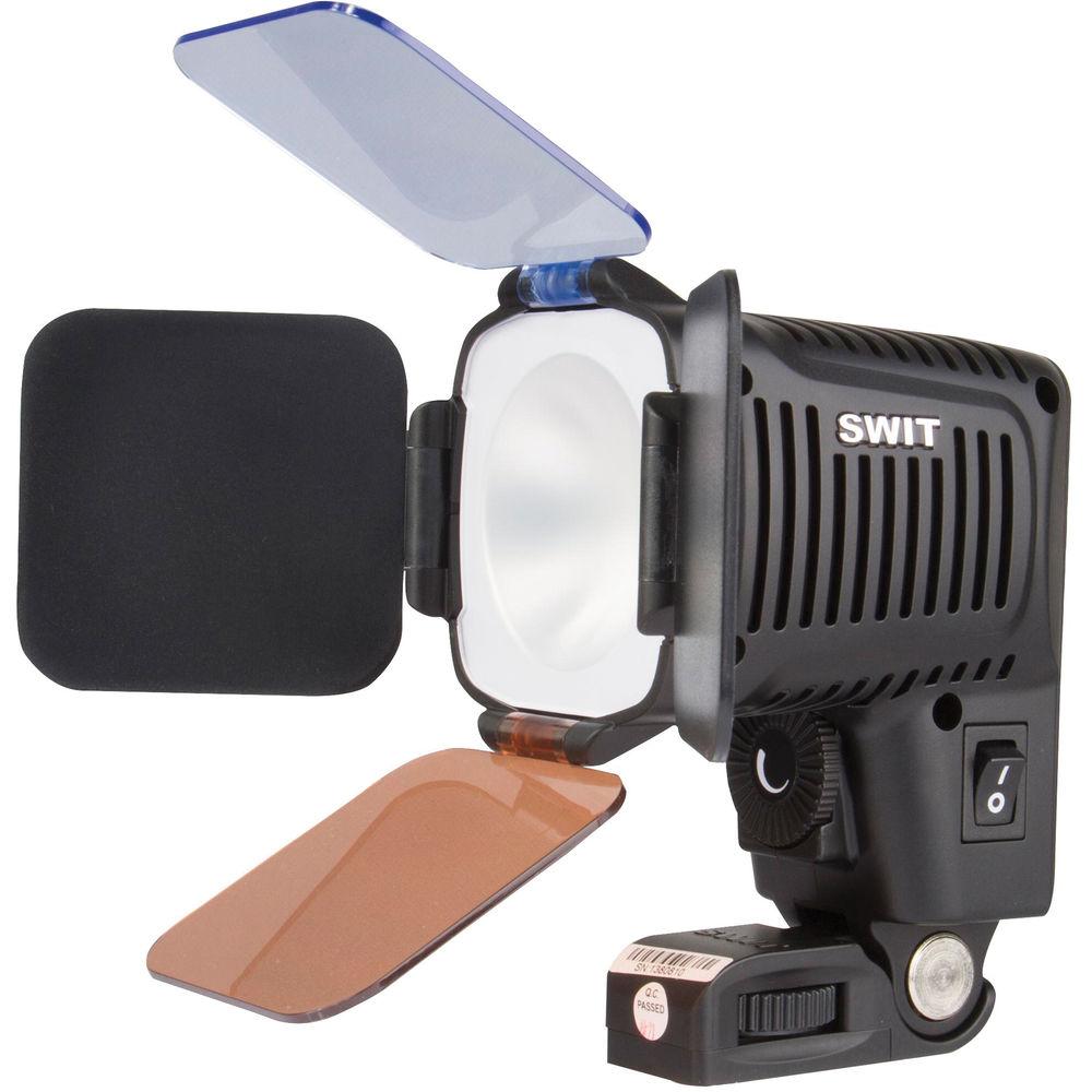 SWIT S-2041B Chip-Array LED On-Camera Light with Panasonic VW-VBG6 Battery Plate