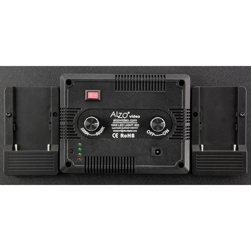 ALZO 16x9 Bi-Color LED Panel Light 800