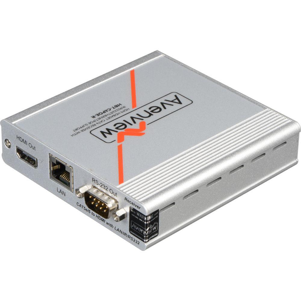 Avenview HBT-C6POE-R HDBaseT PoE Cat5 6 7 Receiver