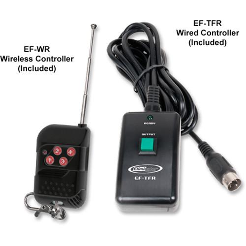 Eliminator Lighting Turbo Fog 1000 Fogger with Wireless & Wired Remote Controllers