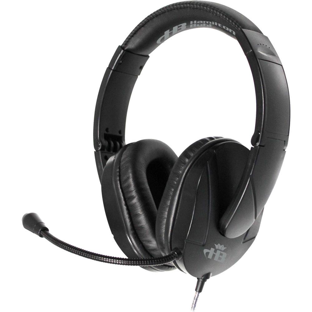 HamiltonBuhl Trios Multimedia Headset with Gooseneck Microphone