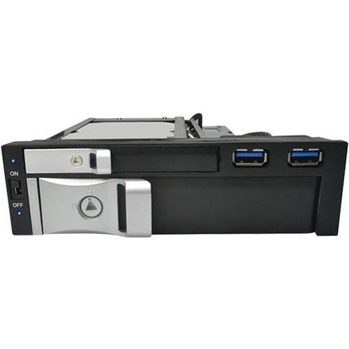 Kingwin KF-253-BK 2.5" and 3.5" Hard Drive Hot Swap Rack with USB 3.1 Gen 1 Hub
