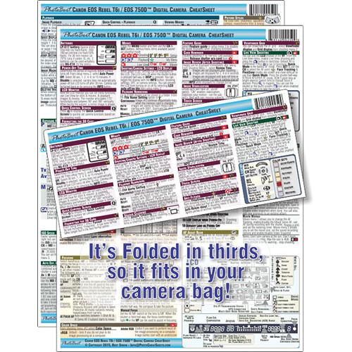 PhotoBert Cheat Sheet for Canon EOS Rebel T6i 750D DSLR Camera