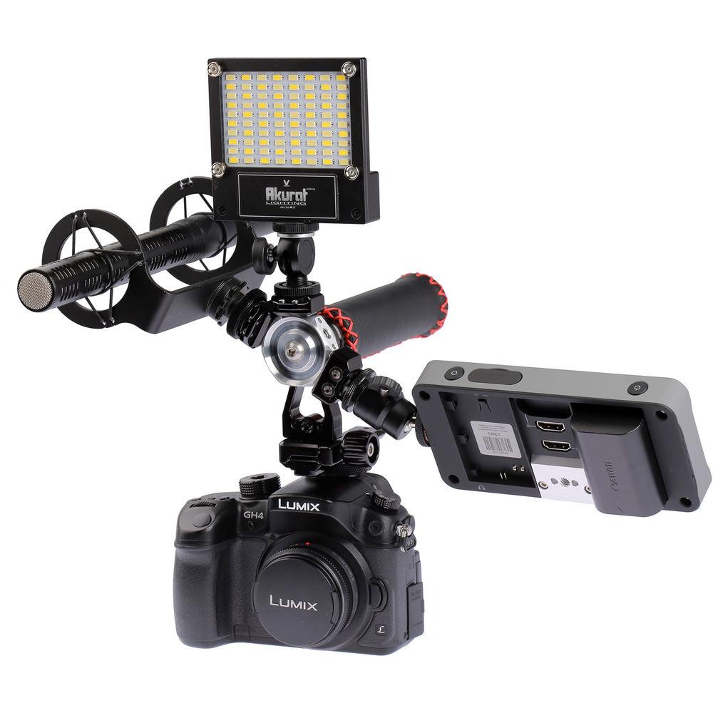 ProMediaGear Hexagonal Video Rig Adapter for Accessory, Handle, and Cold Shoe