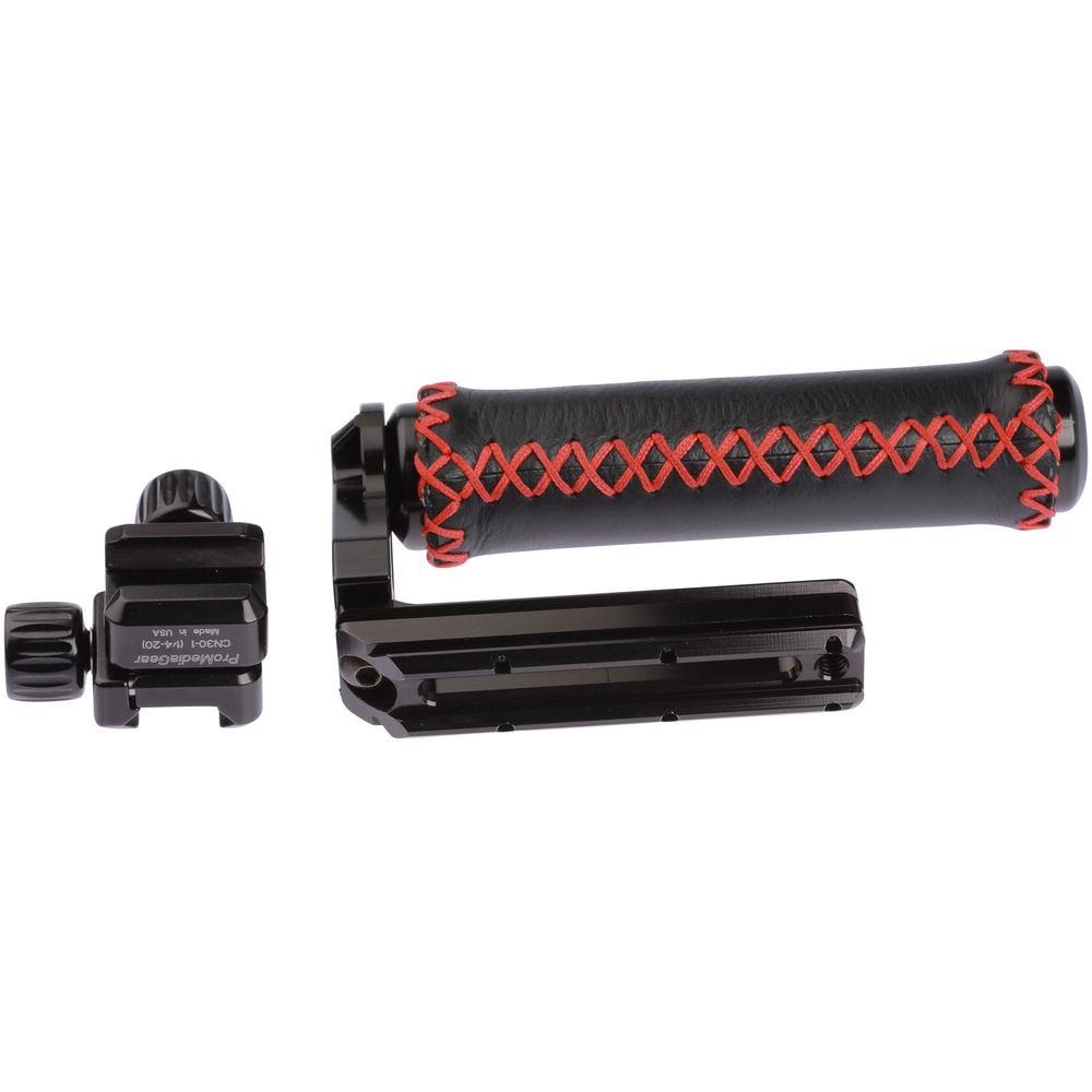 ProMediaGear NATO Rail 90-Degree Handle with Padded Grip & Two CN30 Clamps