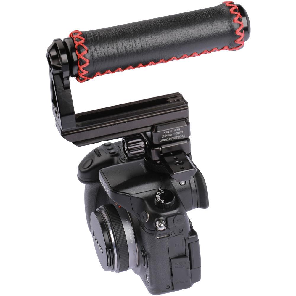 ProMediaGear NATO Rail 90-Degree Handle with Padded Grip & Two CN30 Clamps