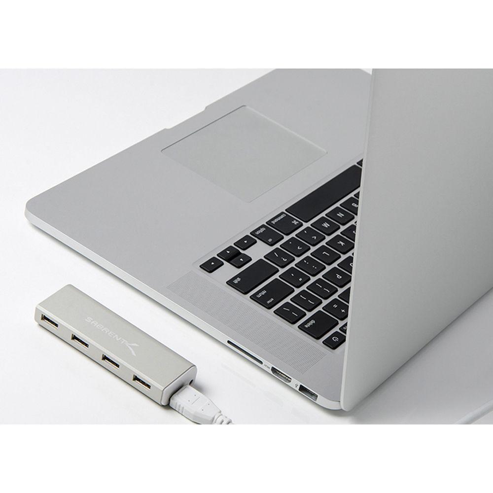 Sabrent 4-Port Aluminum USB 3.0 Hub for Mac
