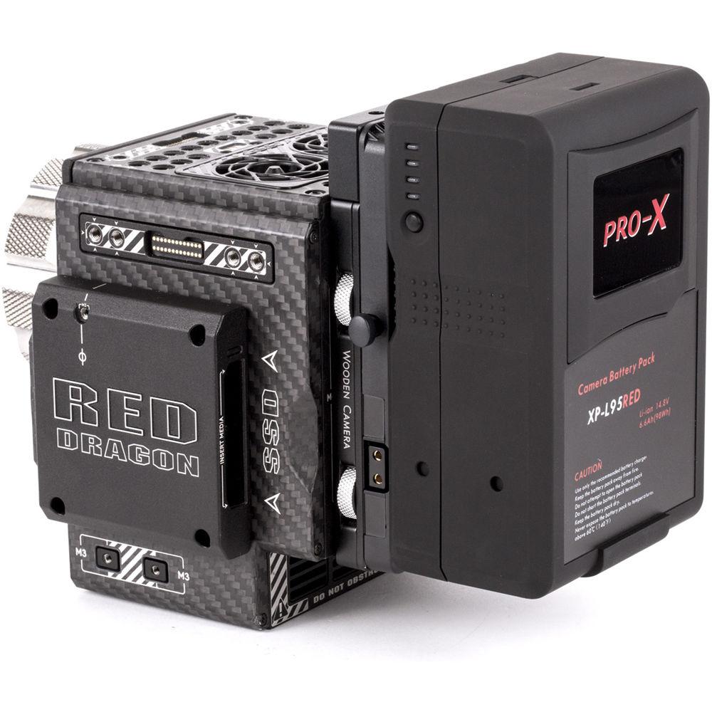 Wooden Camera Cable-Less Power Plate for RED Weapon Scarlet-W Raven