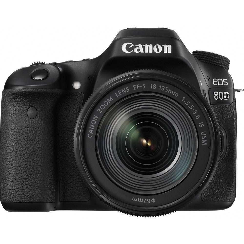 Canon EOS 80D DSLR Camera with 18-135mm Lens Video Creator Kit
