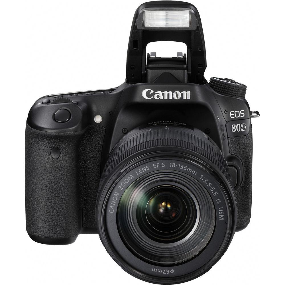 Canon EOS 80D DSLR Camera with 18-135mm Lens Video Creator Kit