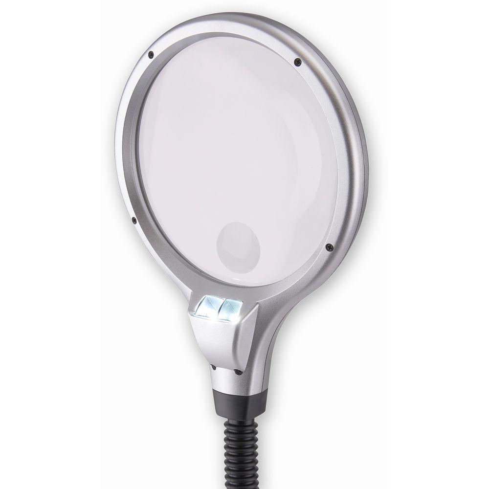 Carson LM-20 DeskBrite 200 2x LED Magnifier Desk Lamp with 5x Power Spot