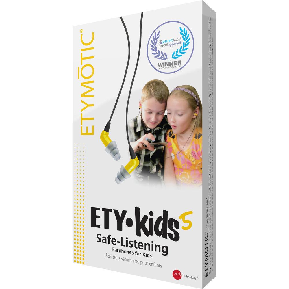Etymotic Research EK5 ETY-Kids Safe-Listening Earphones with Hu