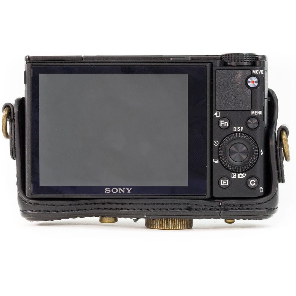 MegaGear Ever Ready  Leather Camera Case for Sony Cyber-shot DSC-HX90V or DSC-HX80B