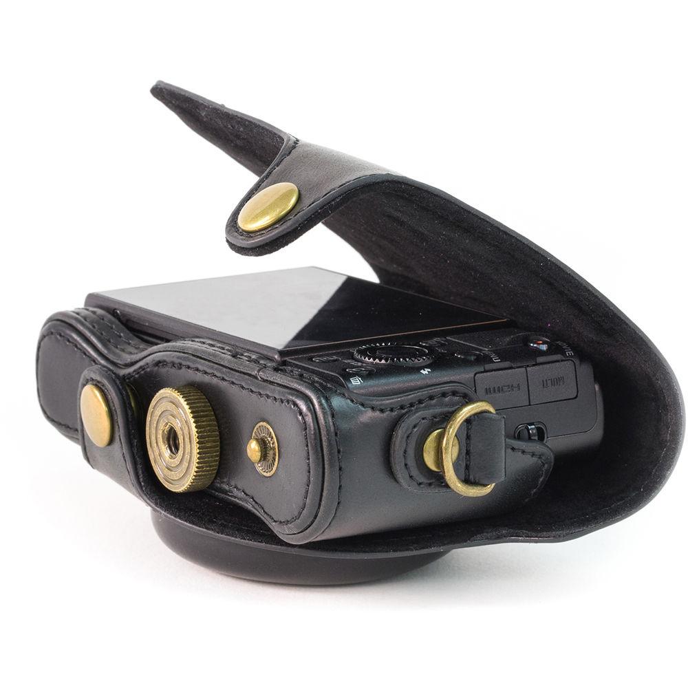 MegaGear Ever Ready  Leather Camera Case for Sony Cyber-shot DSC-HX90V or DSC-HX80B