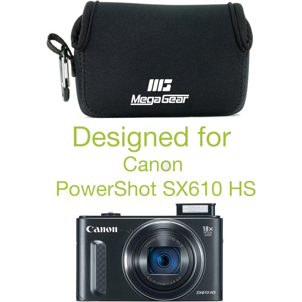 MegaGear Ultra-Light Neoprene Camera Case for Canon SX720 HS, Canon PowerShot SX610 HS, and SX600 HS