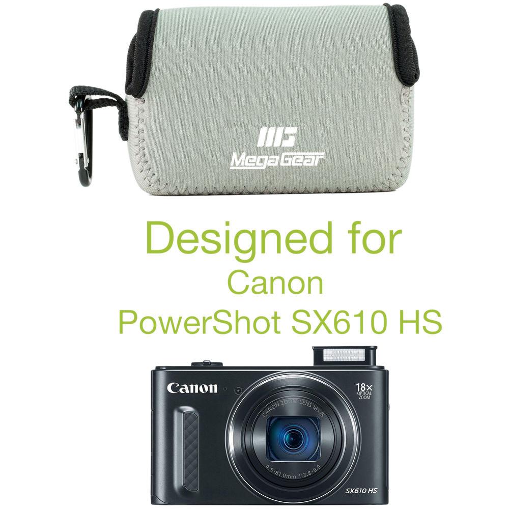 MegaGear Ultra-Light Neoprene Camera Case for Canon SX720 HS, Canon PowerShot SX610 HS, and SX600 HS