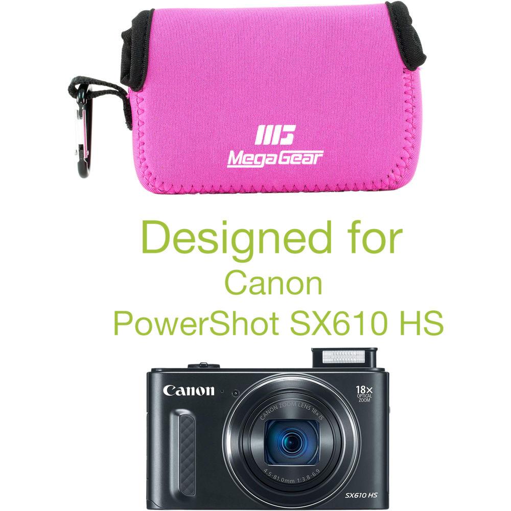 MegaGear Ultra-Light Neoprene Camera Case for Canon SX720 HS, Canon PowerShot SX610 HS, and SX600 HS