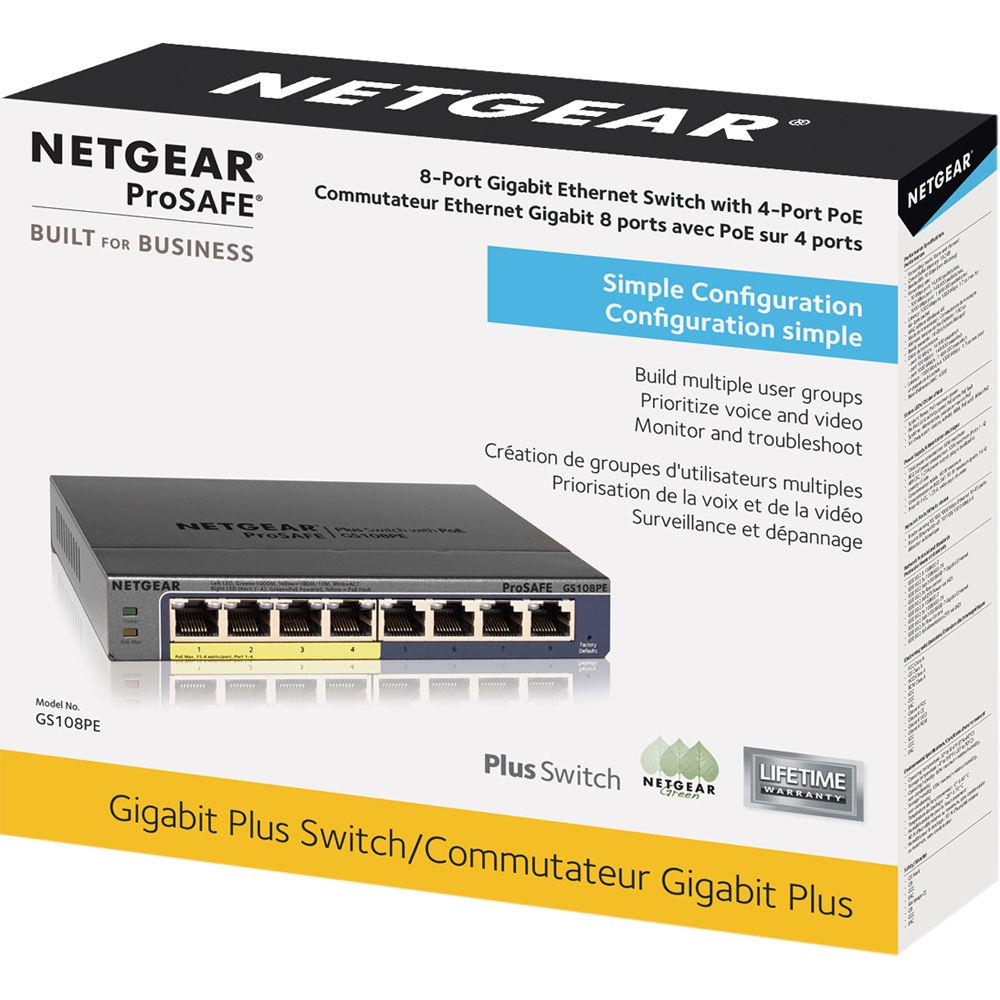Netgear ProSafe Plus 8-Port Gigabit Ethernet Switch