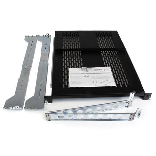 StarTech UNISLDSHF19M 2U Adjustable Vented Sliding Rack Shelf