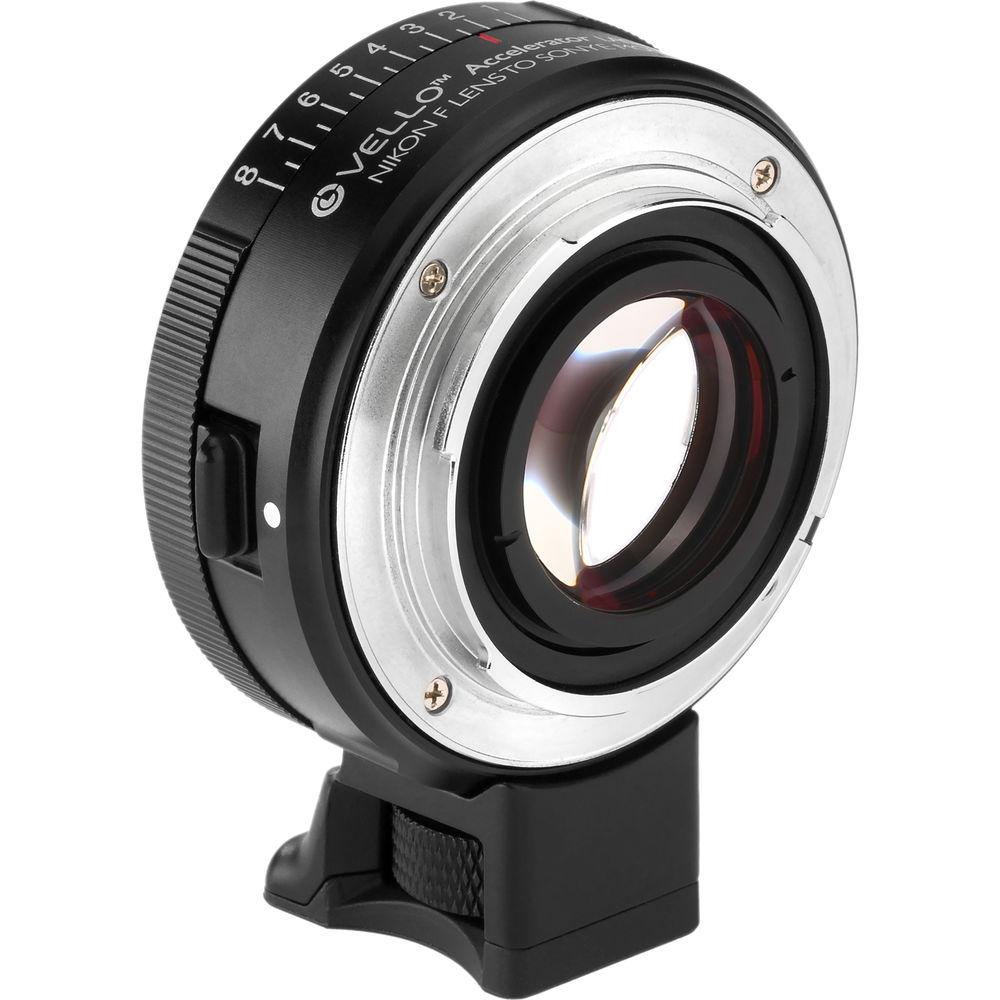 Vello Nikon F Lens to Sony E-Mount Camera Accelerator Lens Adapter