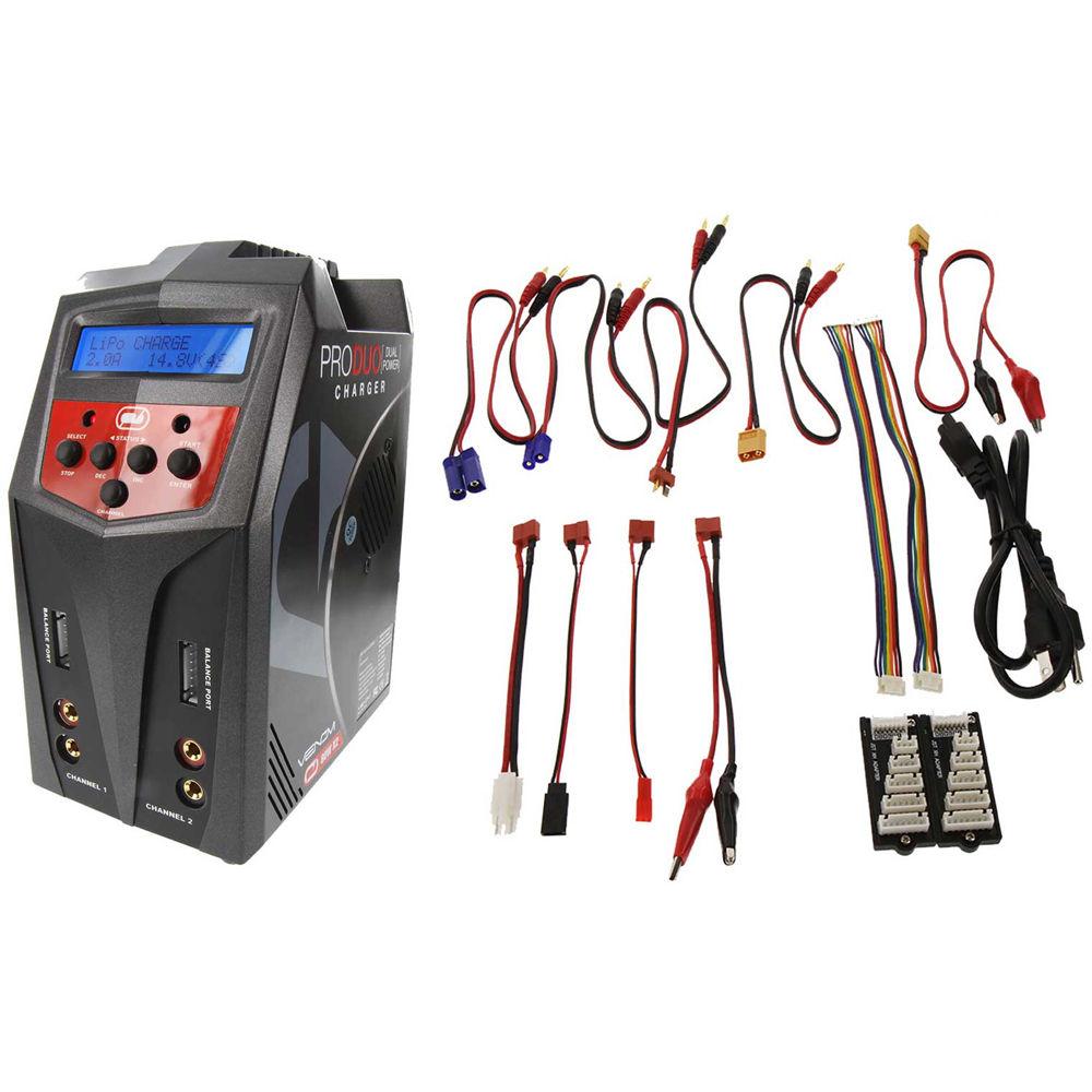 Venom Group Pro Duo 80W Dual 7A Balance Charger for RC Batteries