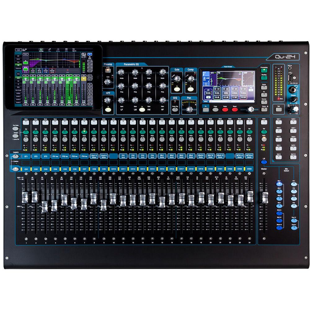 Allen & Heath Qu-24C 30-In 24-Out Digital Mixer