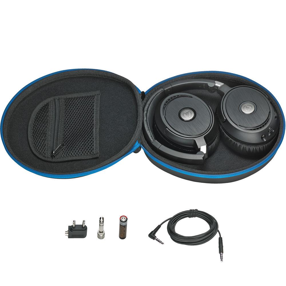 Audio-Technica Consumer ATH-ANC70 QuietPoint Active Noise-Cancelling Closed-Back Headphones