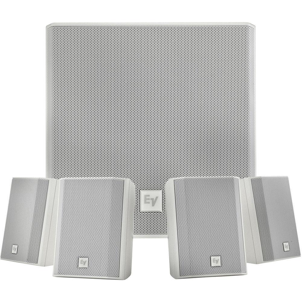 Electro-Voice EVID-S44W One Subwoofer and Four-Satellite Wall Mount Speaker System