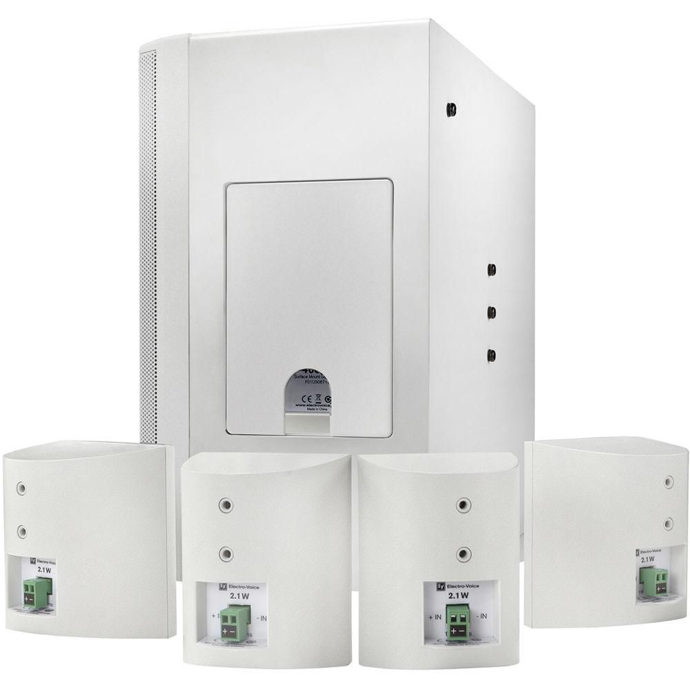 Electro-Voice EVID-S44W One Subwoofer and Four-Satellite Wall Mount Speaker System