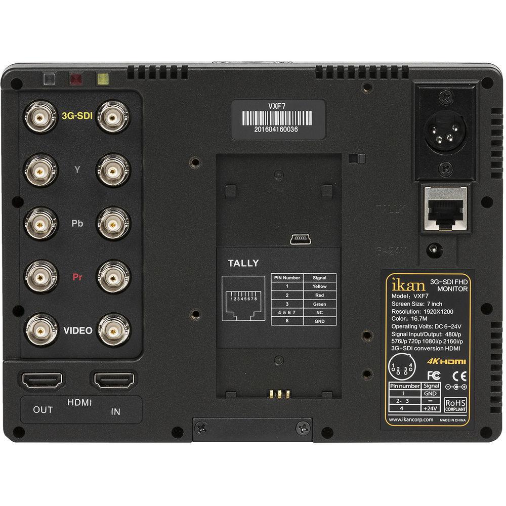ikan VXF7 7" HDMI SDI On-Camera Monitor