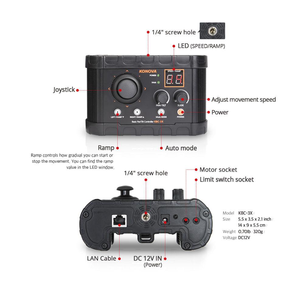 Konova MSS 1500 Bundle with MS Kit and Smart Pan-Tilt Controller