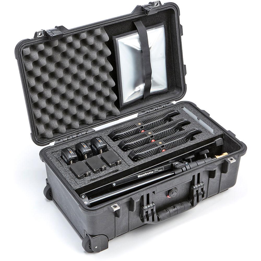 Litepanels Lykos Bi-Color Flight Kit with Battery Bundle