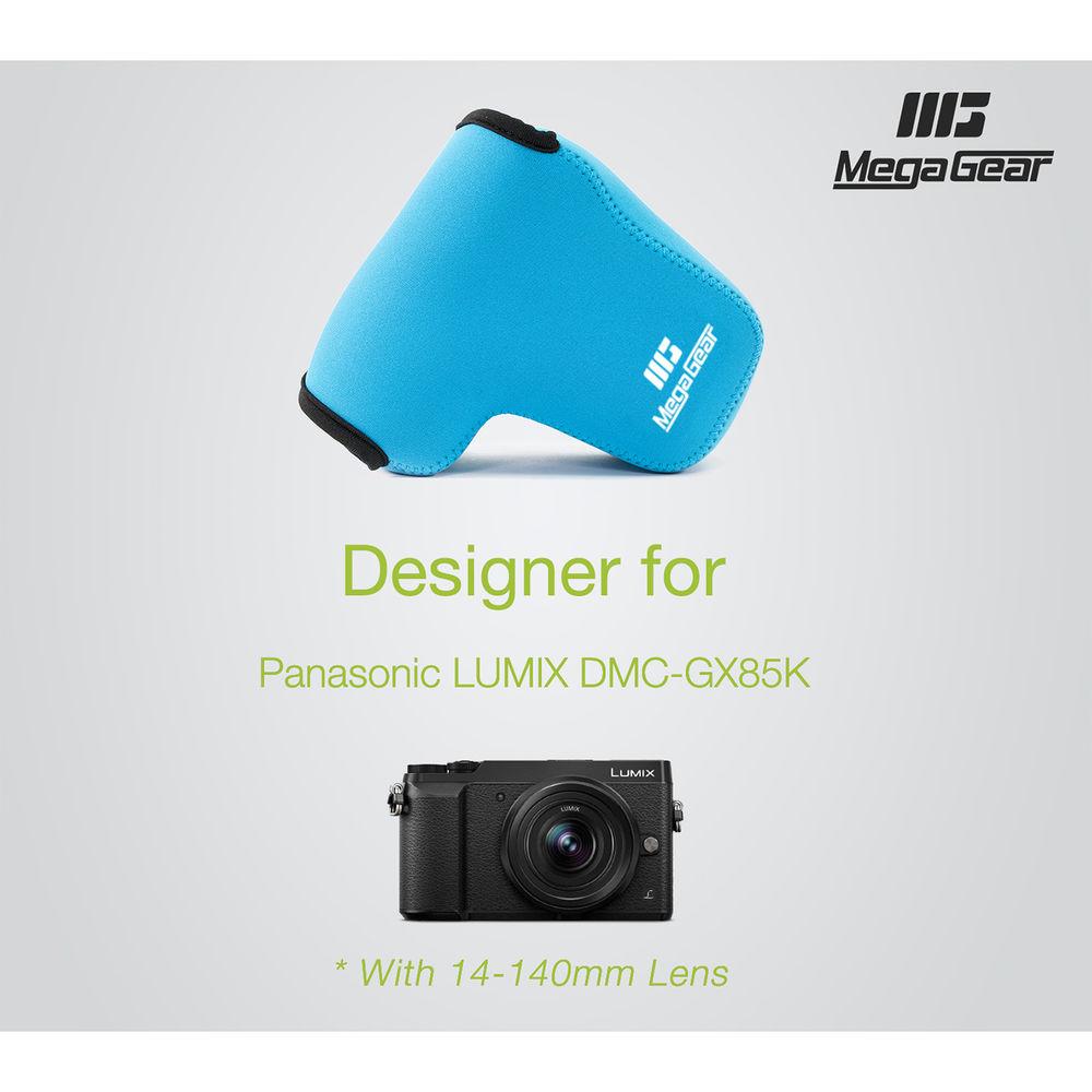 MegaGear Ultra-Light Neoprene Camera Case for LUMIX DMC-GX85K with 14-140mm