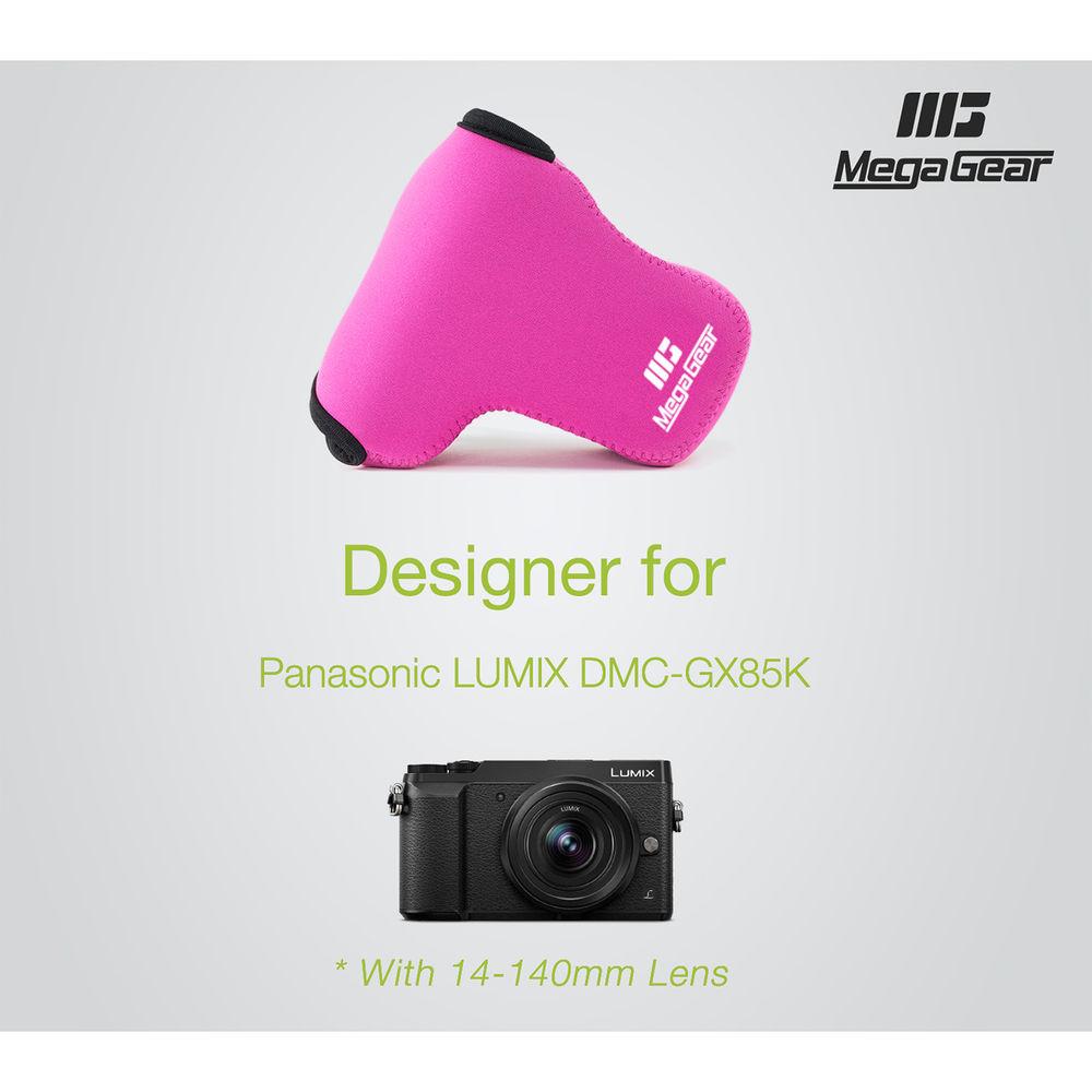 MegaGear Ultra-Light Neoprene Camera Case for LUMIX DMC-GX85K with 14-140mm