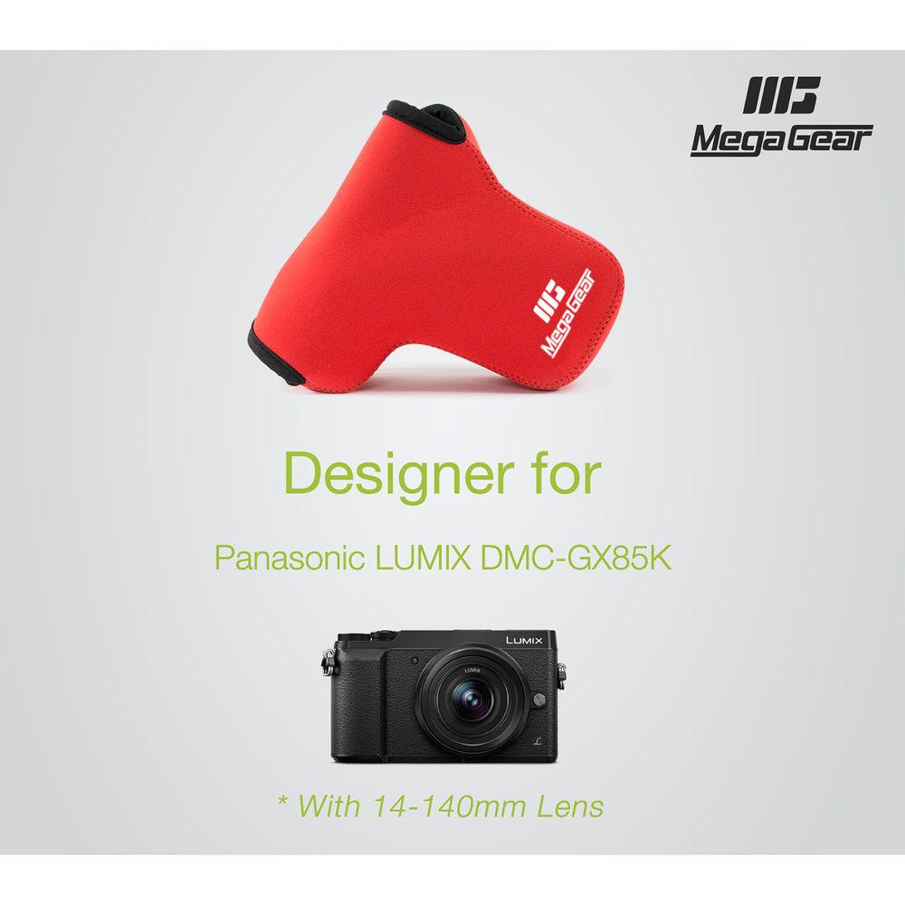 MegaGear Ultra-Light Neoprene Camera Case for LUMIX DMC-GX85K with 14-140mm