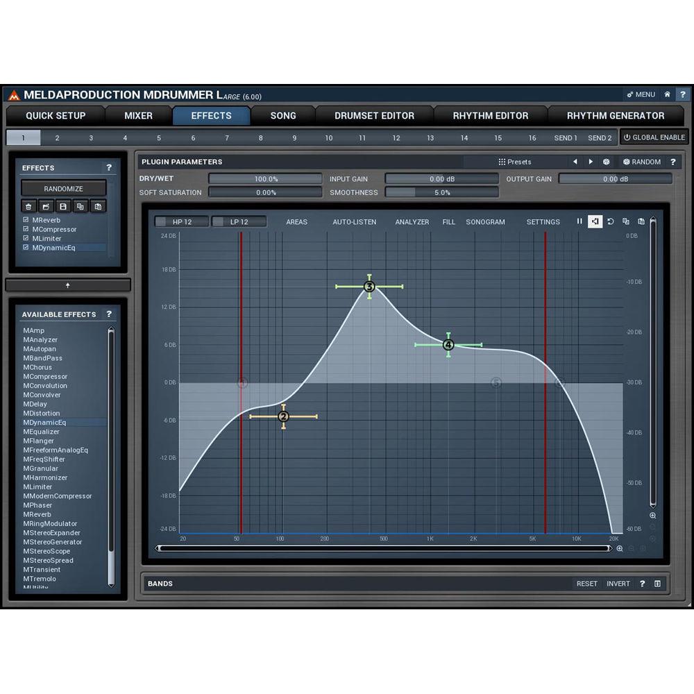 MeldaProduction MDrummer Large - Drum Machine and Virtual Drummer Software
