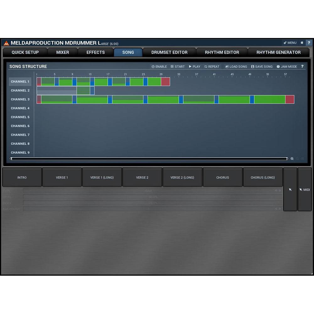 MeldaProduction MDrummer Large - Drum Machine and Virtual Drummer Software
