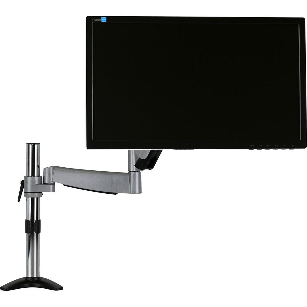 Mount-It! Height-Adjustable Monitor Desk Mount with Single Articulating Spring Arm