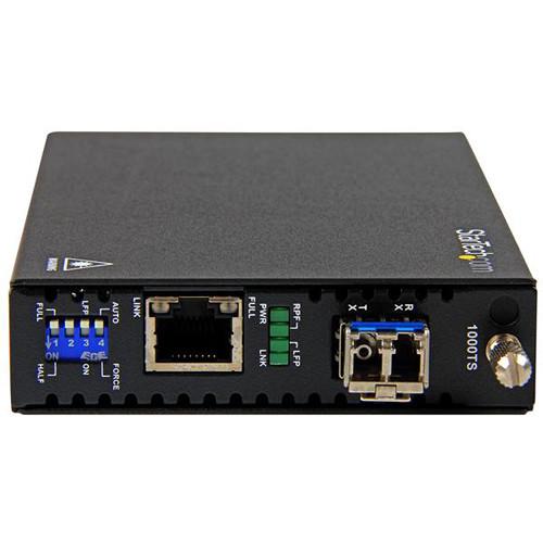 StarTech 1000 Mb s Gigabit Single-Mode Ethernet Copper to Fiber Media Converter
