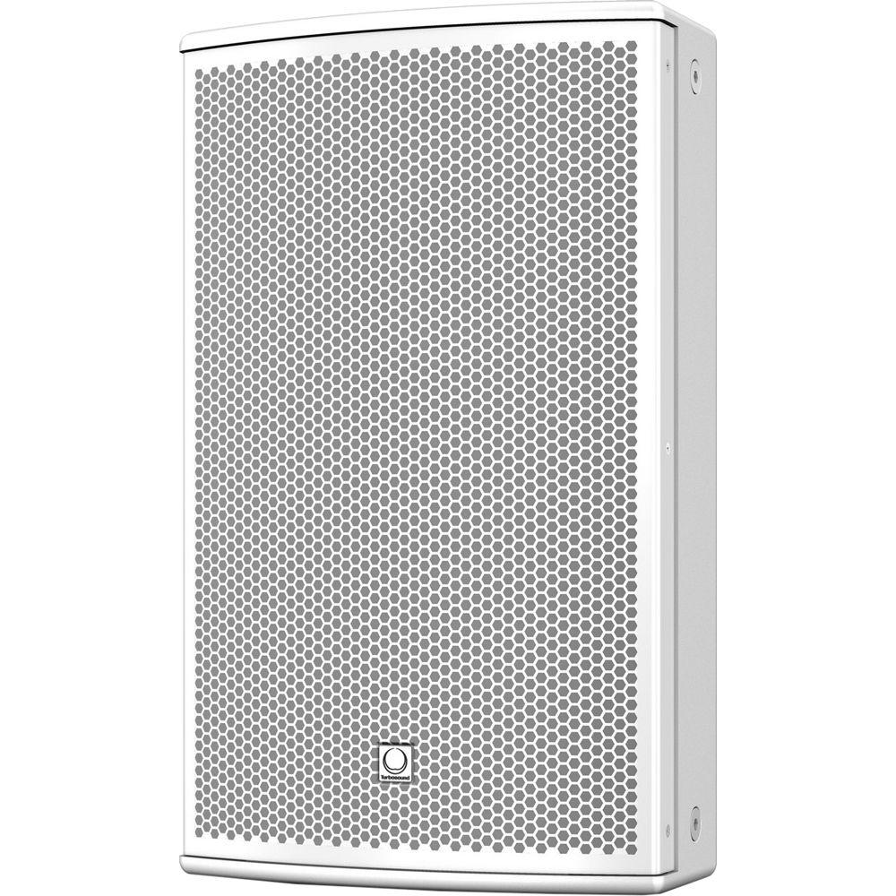 Turbosound NuQ102-AN-WH 600W 2-Way 10" Full-Range Powered Loudspeaker with KLARK TEKNIK DSP Technology and ULTRANET Networking