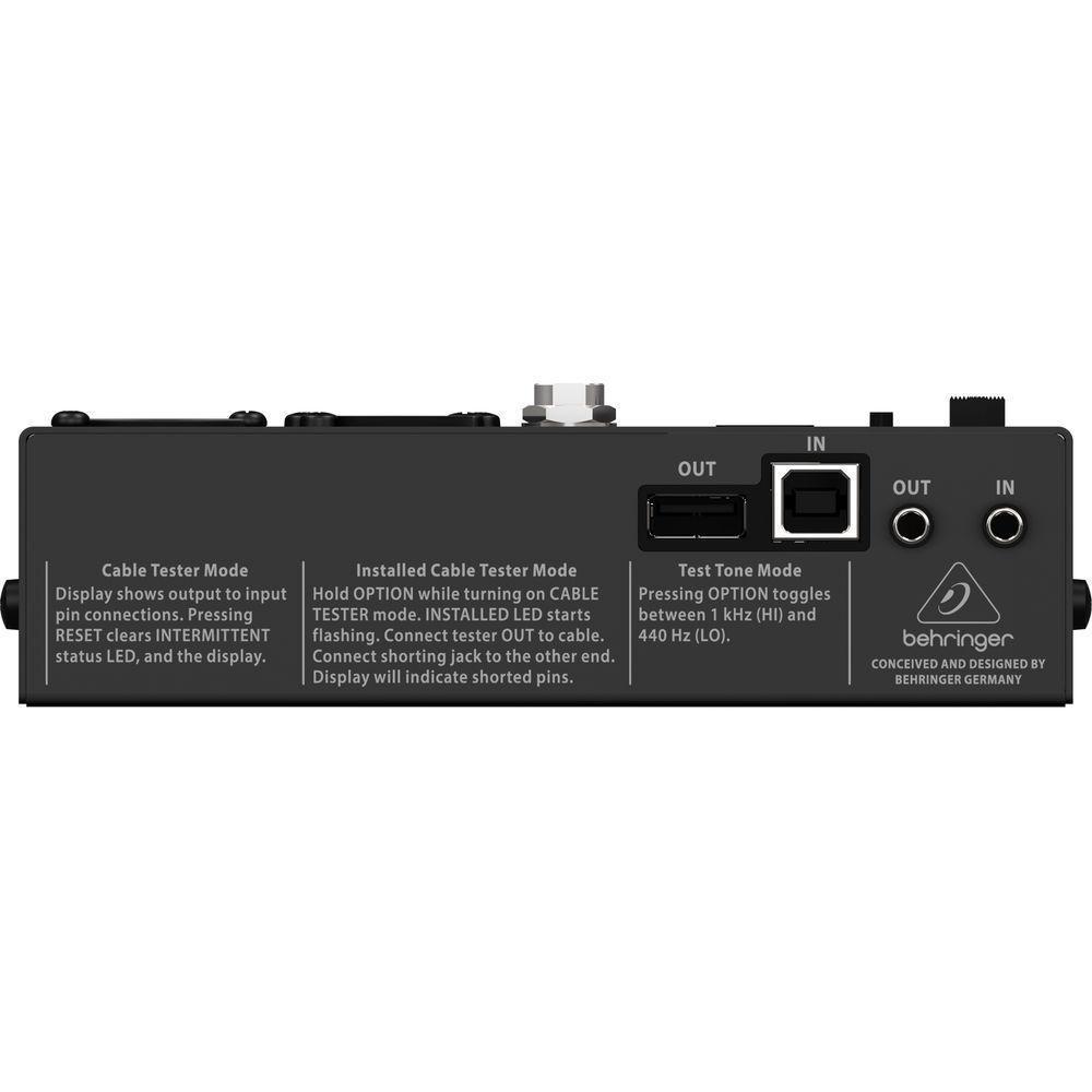 Behringer CT200 8-in-1 Microprocessor-Controlled Cable Tester