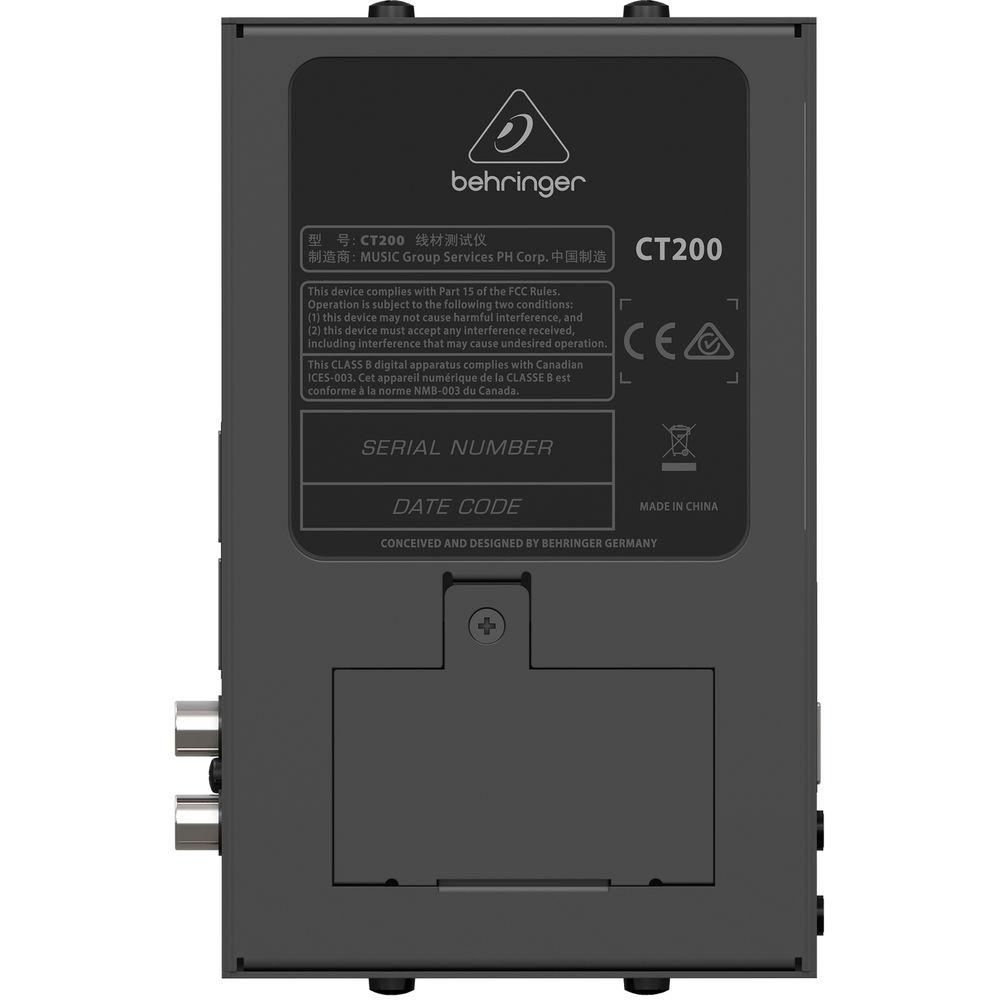 Behringer CT200 8-in-1 Microprocessor-Controlled Cable Tester