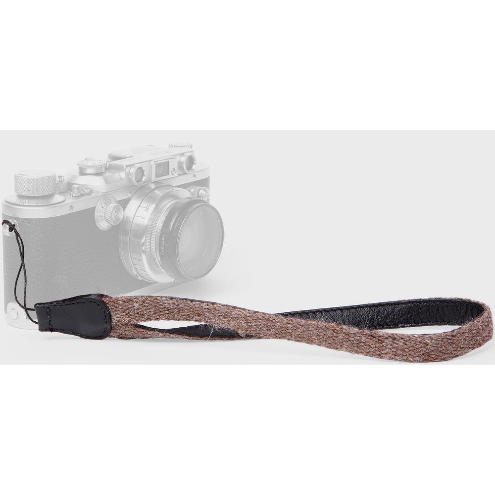 Cecilia Gallery Alpaca Wool & Leather Camera Wrist Strap with Cord Tethering