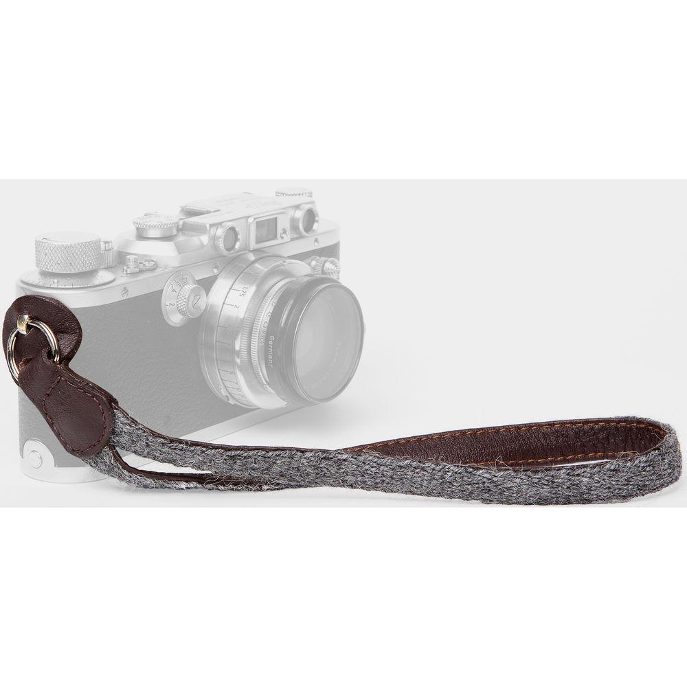 Cecilia Gallery Alpaca Wool & Leather Camera Wrist Strap with Ring Tethering