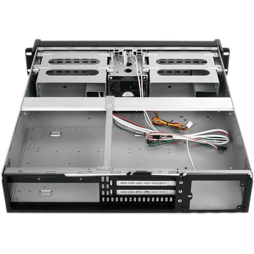 iStarUSA D Storm D-200SEA 2U Compact Stylish Rackmount Chassis with Blue SEA Bezel