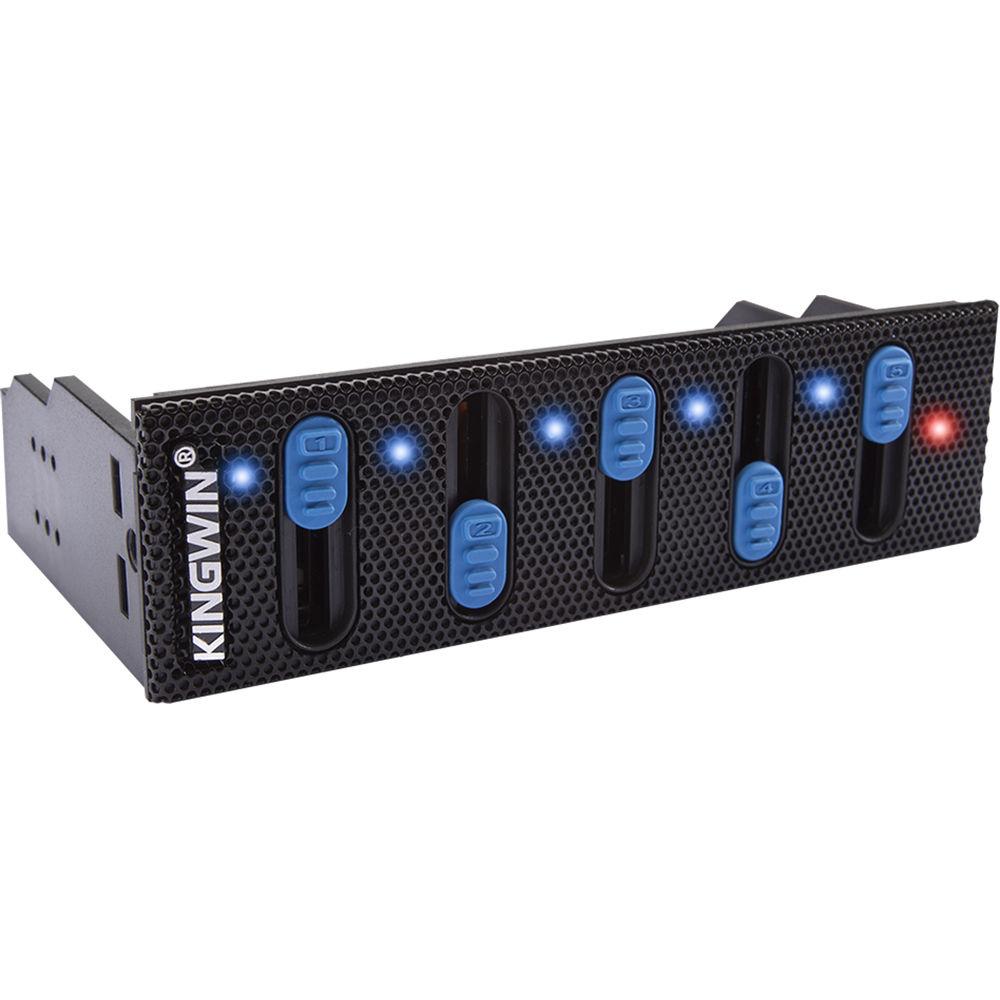 Kingwin 5-Channel Multi-Fan Controller for 5.25" Bay