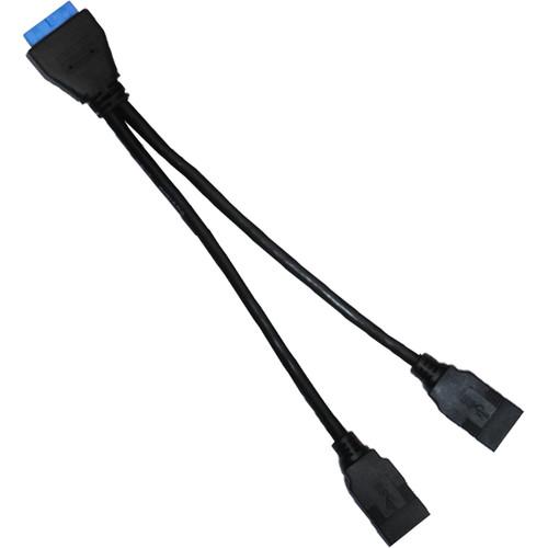 Kingwin KW-2USB3MB 2-Port Internal USB 3.1 Gen 1 Type-A Female to 20-Pin MB Adapter Cable