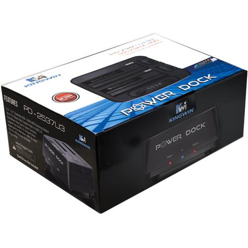Kingwin USB 2.0 2-Port Power Dock for 2.5" 3.5" SATA HDD SSD